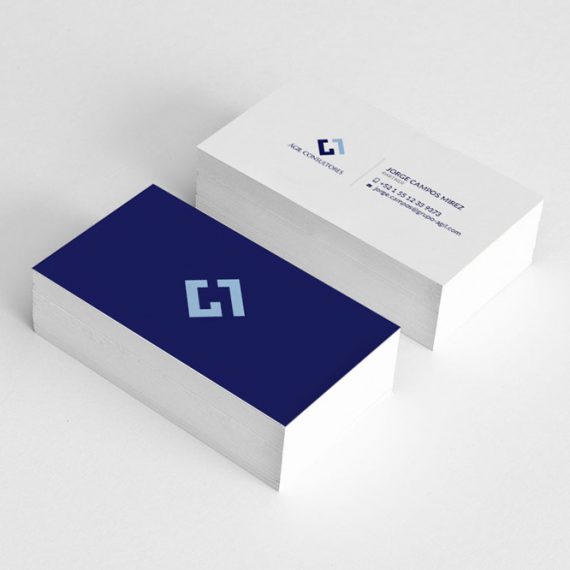 Diseño corporativo tarjetas de presentación